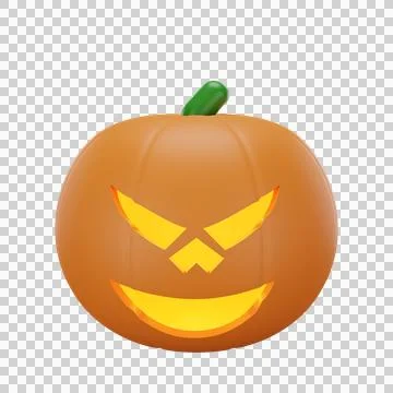 Pumpkin with halloween concept Stock Illustration