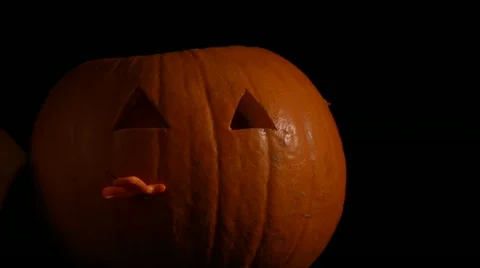 Pumpkin for Halloween Stock Footage 22665323