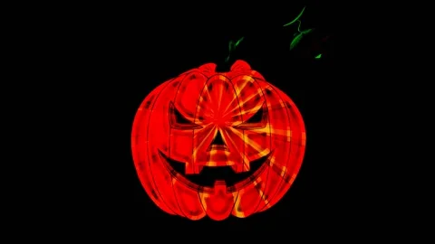 Pumpkin for Halloween Stock Footage 158911539