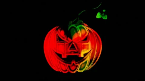 Pumpkin for Halloween Stock Footage 158911624