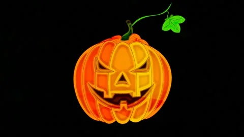 Pumpkin for Halloween Stock Footage 158911629