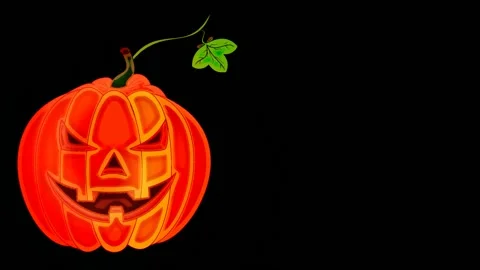 Pumpkin for Halloween Stock Footage 158911644