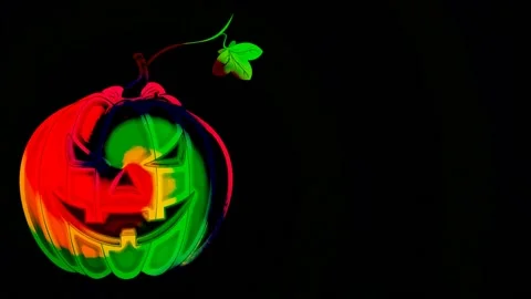Pumpkin for Halloween Stock Footage 158911726