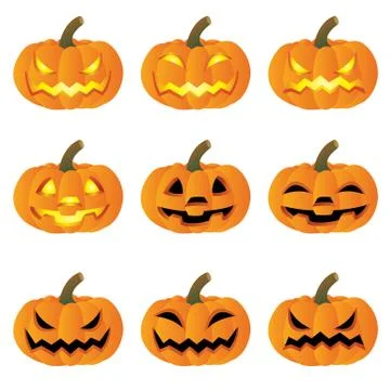 Pumpkin halloween Stock Illustration
