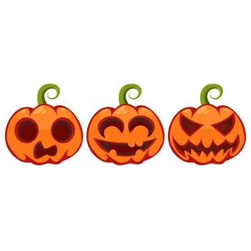 Pumpkin Halloween set イラスト素材