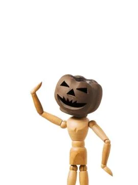 Pumpkin head doll Stock Photos