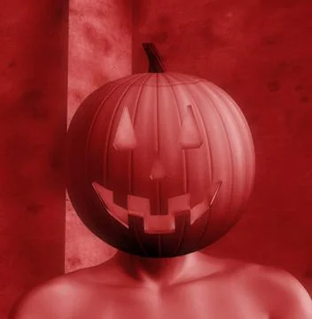Pumpkin head Stock Illustration