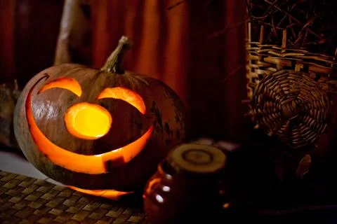 Pumpkin head 스톡 사진