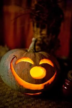 Pumpkin head 스톡 사진