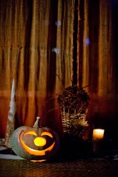 Pumpkin head 스톡 사진