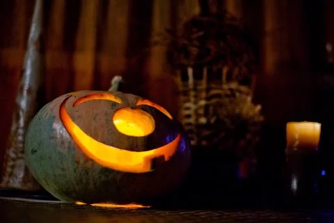 Pumpkin head 스톡 사진