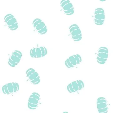 Pumpkin holiday glyph vector seamless pattern Stock Illustration