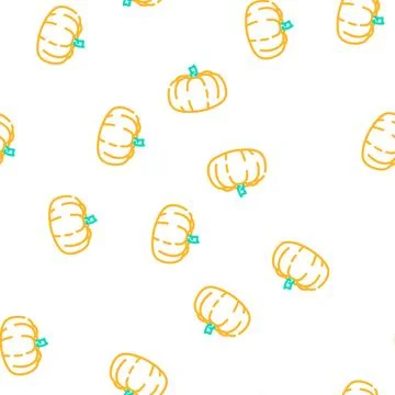 Pumpkin holiday vector seamless pattern イラスト素材