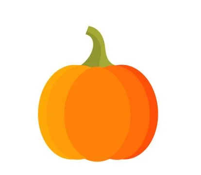 Pumpkin icon. Autumn fruit vector illustration Stock Illustration