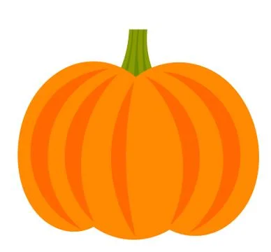Pumpkin icon. Autumn fruit vector illustration Stock Illustration