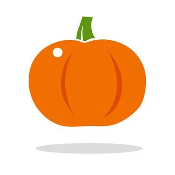 Pumpkin icon logo vector illustration isolated on white background Stock Illustration