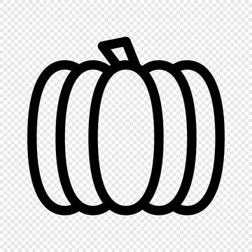 Pumpkin icon. Outline pumpkin vector icon for web design isolated backgroun.. Stock-Illustration