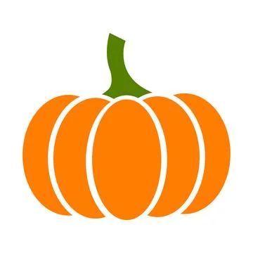 Pumpkin icon vector Halloween or Thanksgiving concept for your website design Stock Illustration
