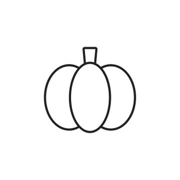 Pumpkin icon vector on white background Stock Illustration