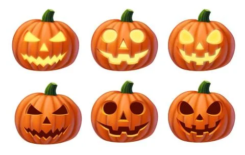 Pumpkin isolated on white background Stock Illustration
