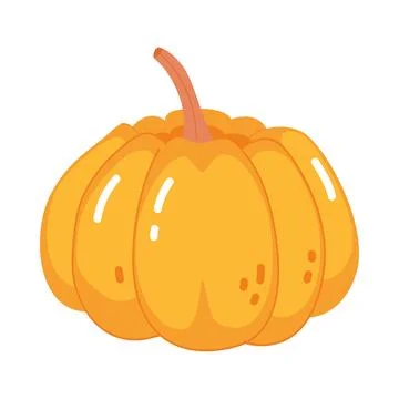 Pumpkin isolated on white background Stock Illustration