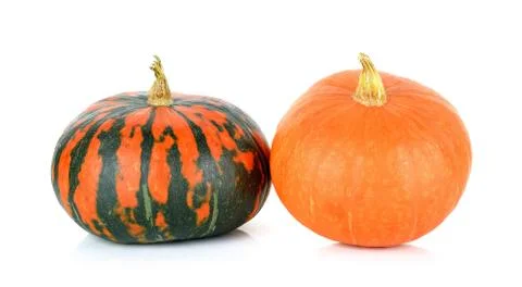 Pumpkin isolated on the white background Stock Photos
