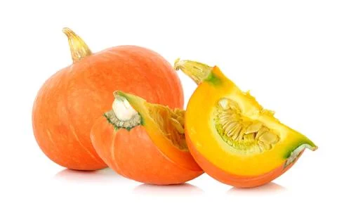 Pumpkin isolated on the white background Stock Photos