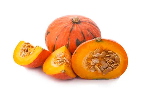 Pumpkin isolated on a white background Stock Photos