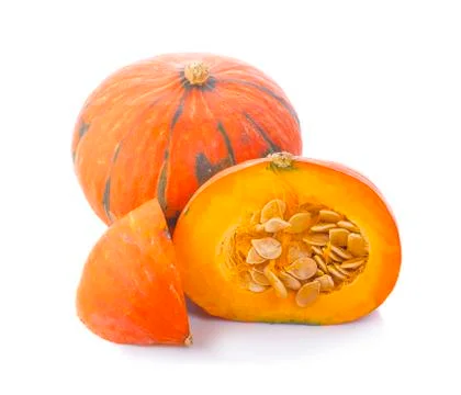 Pumpkin isolated on a white background Stock Photos