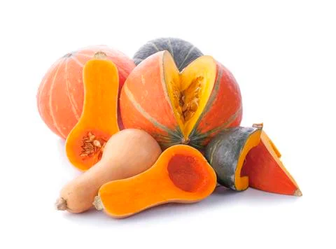 Pumpkin isolated on a white background Stock Photos
