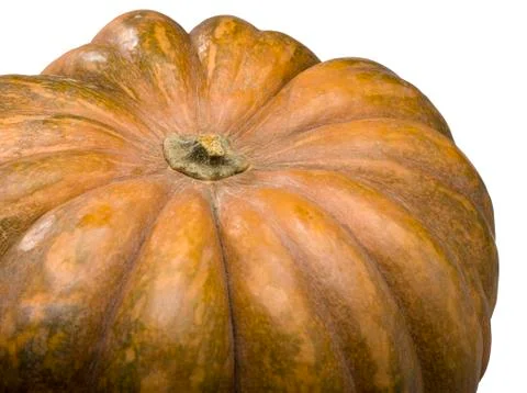Pumpkin isolated on white (clipping path) Stock Photos