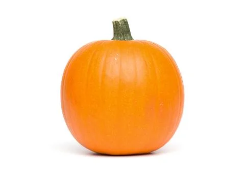 Pumpkin - isolated on white Stock Photos