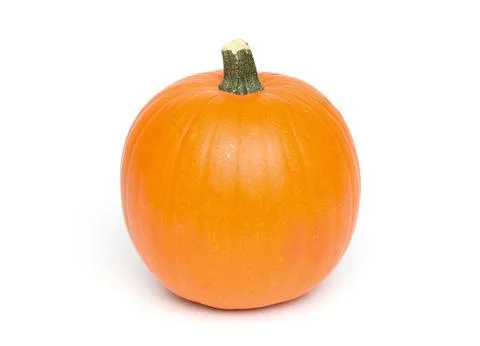 Pumpkin - isolated on white Stockfoto's
