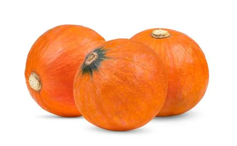 Pumpkin isolated on white Stock Photos