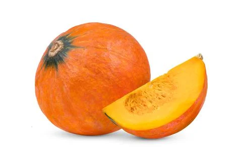 Pumpkin isolated on white Stock Photos