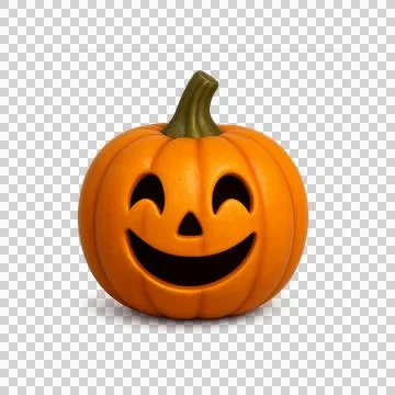 Pumpkin Jack O Lantern Smiling Triangle Nose Stock Illustration