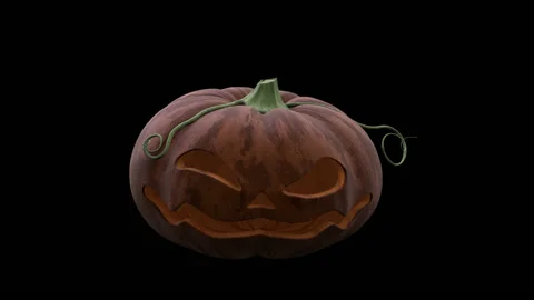Pumpkin. Jack's Lantern 01 스톡 동영상 161047467