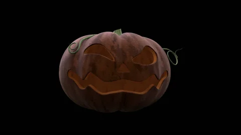 Pumpkin. Jack's Lantern 02 Stock Footage 161047630