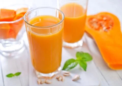 Pumpkin juice Stock Photos