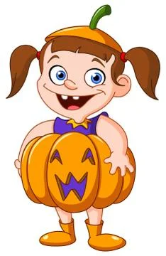 Pumpkin kid Stock Illustration