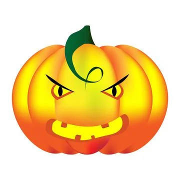 Pumpkin lantern for halloween. Vector character Stock Illustration