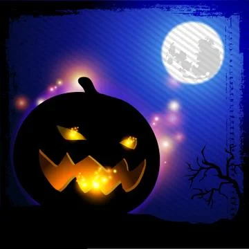 Pumpkin lighting Stock Illustration