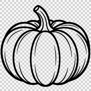 Pumpkin line art Stock-Illustration