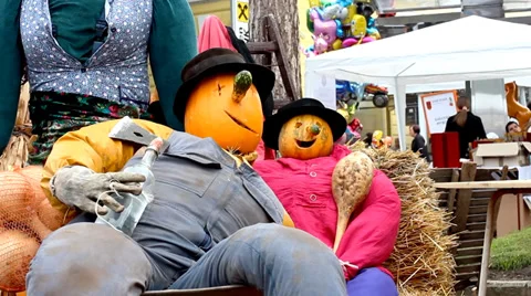 Pumpkin Man Video stock 38285471