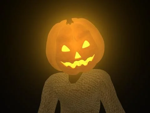 Pumpkin man Stock-Illustration