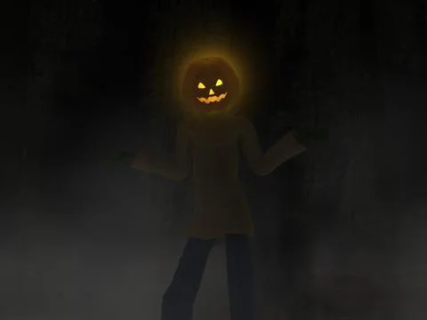 Pumpkin man Stock-Illustration