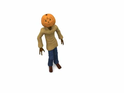Pumpkin man Stock-Illustration
