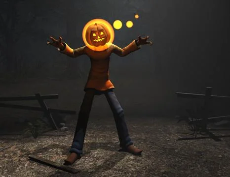 Pumpkin Man Stock Illustration