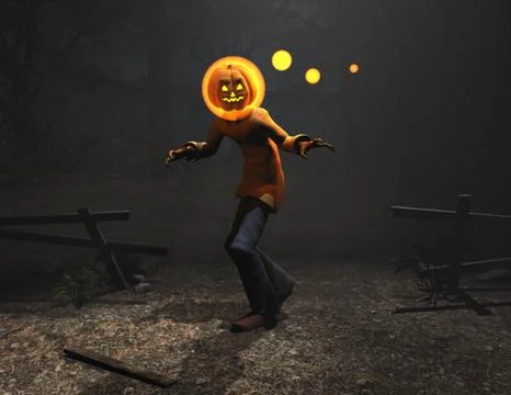 Pumpkin Man Stock-Illustration