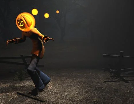 Pumpkin Man Illustrazione stock